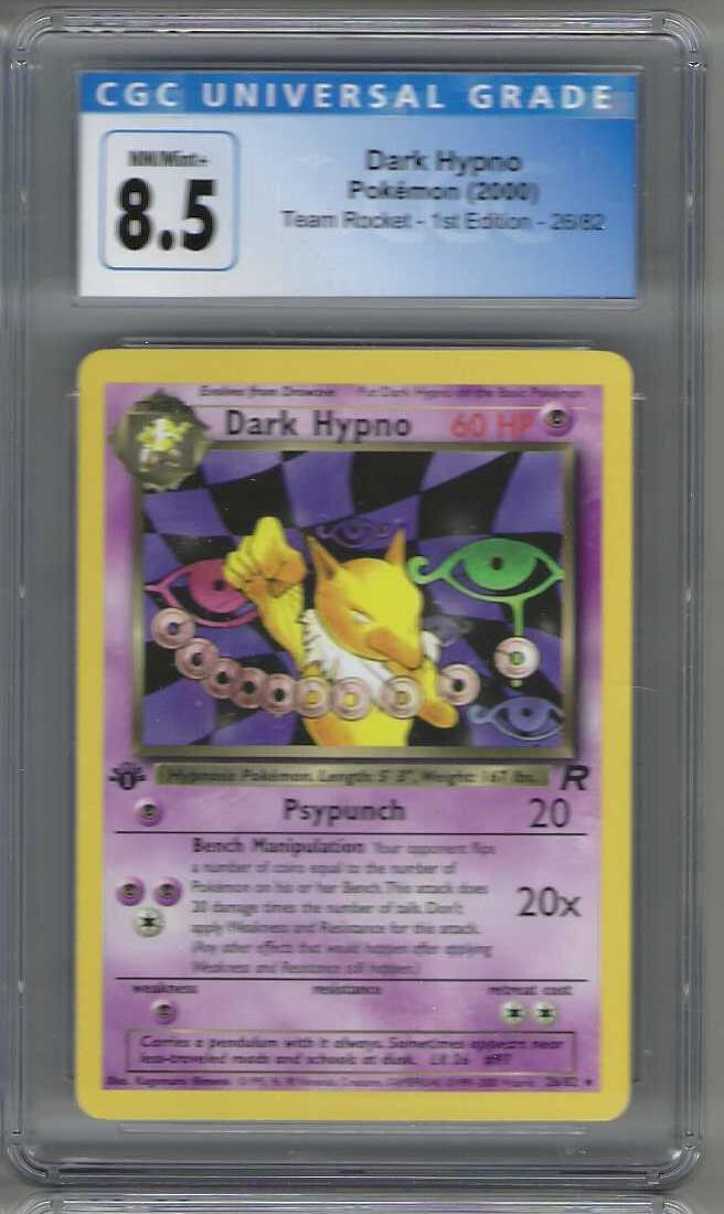 dark hypno pokemon card price (9) crisp corners and unblemished edges outside of a few slight flaws DARK HYPNO - 9/82 -