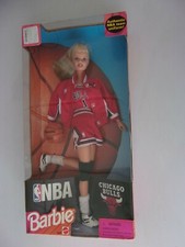 Vintage NBA CHICAGO BULLS 11.5" Barbie Doll Officially Licensed 1998 Mattel New