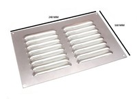 Onestopdiy Aluminium-Lamellen-LüFtungsgitter Abdeckung 225Mm X 150Mm Pack 2