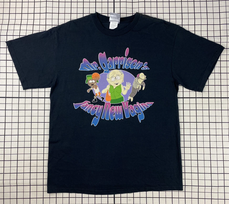 Camiseta vintage 2006 MR GARRISON 'S FANCY NEW VAGINA L SOUTH PARK 2000s desenho animado - Imagem 2 de 4