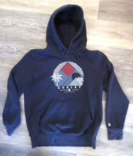 Hurley Estd 1999 Dark Blue Pullover Draw String Hoodie Sweatshirt - Adult Medium