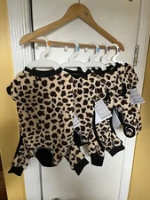 Fab dog Leopard Pajamas!!  NWT!!!!  Soft.  Size Xtra-Small.