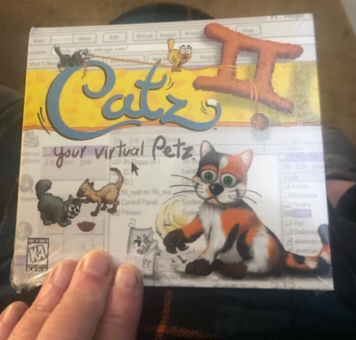NEW Cats II Virtual Pets PC Game Vtg 1997 Windows 95 CD Factory Sealed RARE!