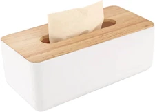 Wood Tissue Box Cover Gloves Box Holder Wooden Rectangular Tissue Box Holder for