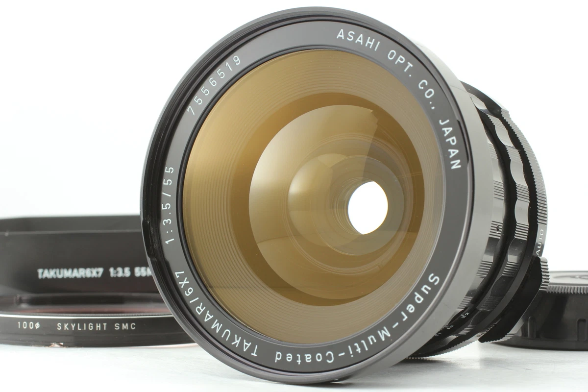 [MINT w/Hood] Pentax Super Multi Coated Takumar 6x7 55mm f/3.5 Lens From  JAPAN