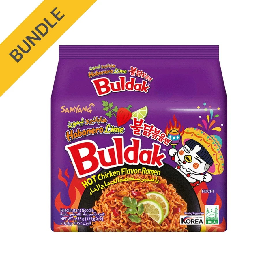 Samyang Buldak Habanero Lime 5x135g