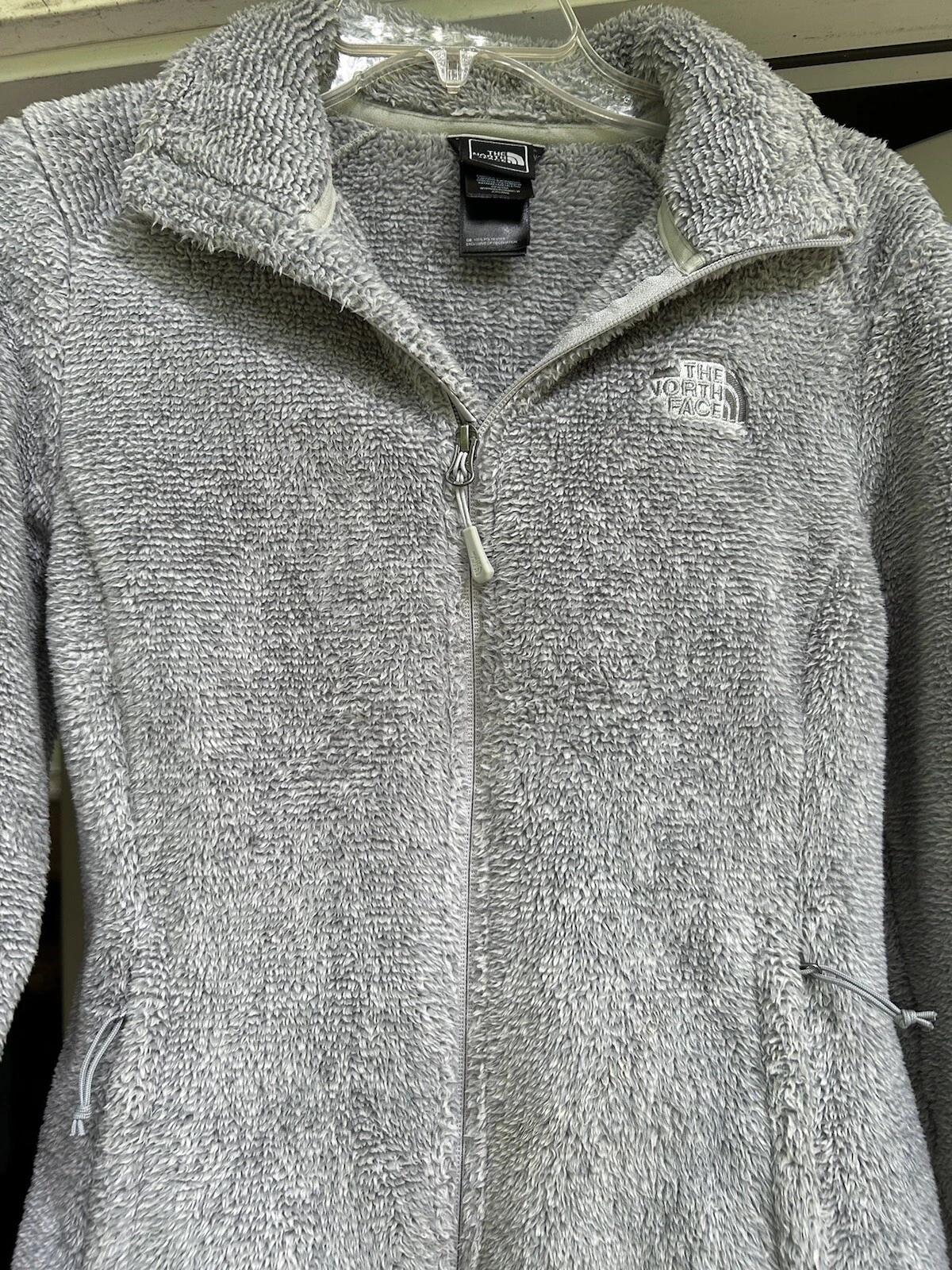 north-face full zip fleece some pilling jacket