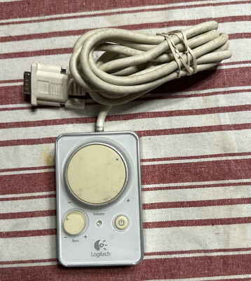 Logitech Z4i WHITE Speaker Volume Bass Controller Control Pod