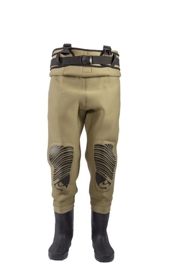 Snowbee Classic Neoprene Cleated Sole Chest Waders Fishing - Sizes 8,9,10,11,12 - Image 2 of 3