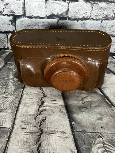 Vintage ARGUS C-3 BRICK 35mm Rangefinder CAMERA Tan black and case - Picture 9 of 10