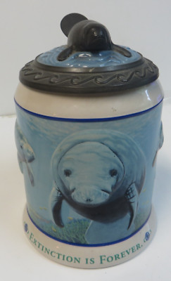 Anheuser Busch Marine Conservation series 1993 Manatee extinction is forever