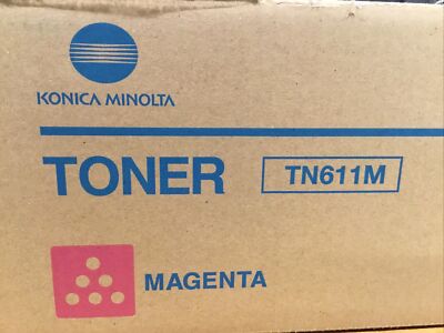 Genuine Konica Minolta TN611M Magenta Toner (A070330) Bizhub New In Box