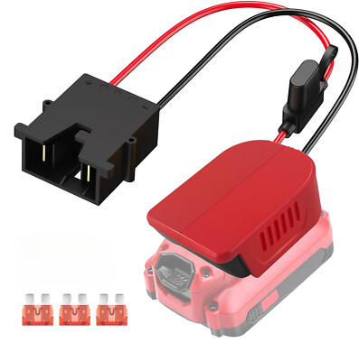 For Power Wheel Adapter for Craftsman 20V with 40A Fuse Wire For 12V Ride On Car