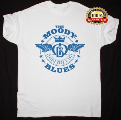 Vtg The Moody Blues band T-shirt White Short Sleeve all sizes S-4xl TT283