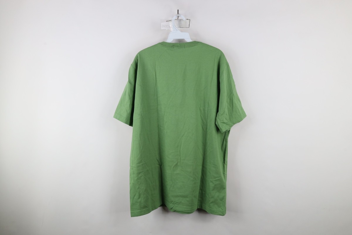 Vintage 90s Lands End Mens Large Faded Blank Cotton Pocket T