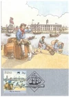 1987 Australia Philatelic Card 3 - The First Fleet: Departure - 36 Cent Stamp