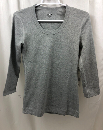 Women's Three Dots Scoop Neck 3/4 Sleeve T Shirt Small