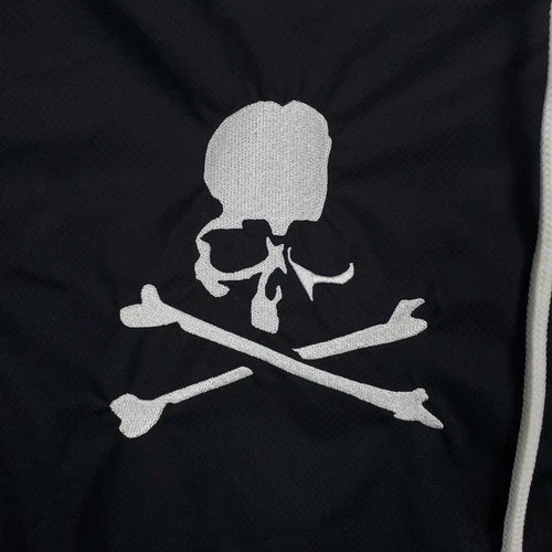 Mastermind World Mitchell & Ness Large Windbreaker Jacket 2023 Collab Black New image 4