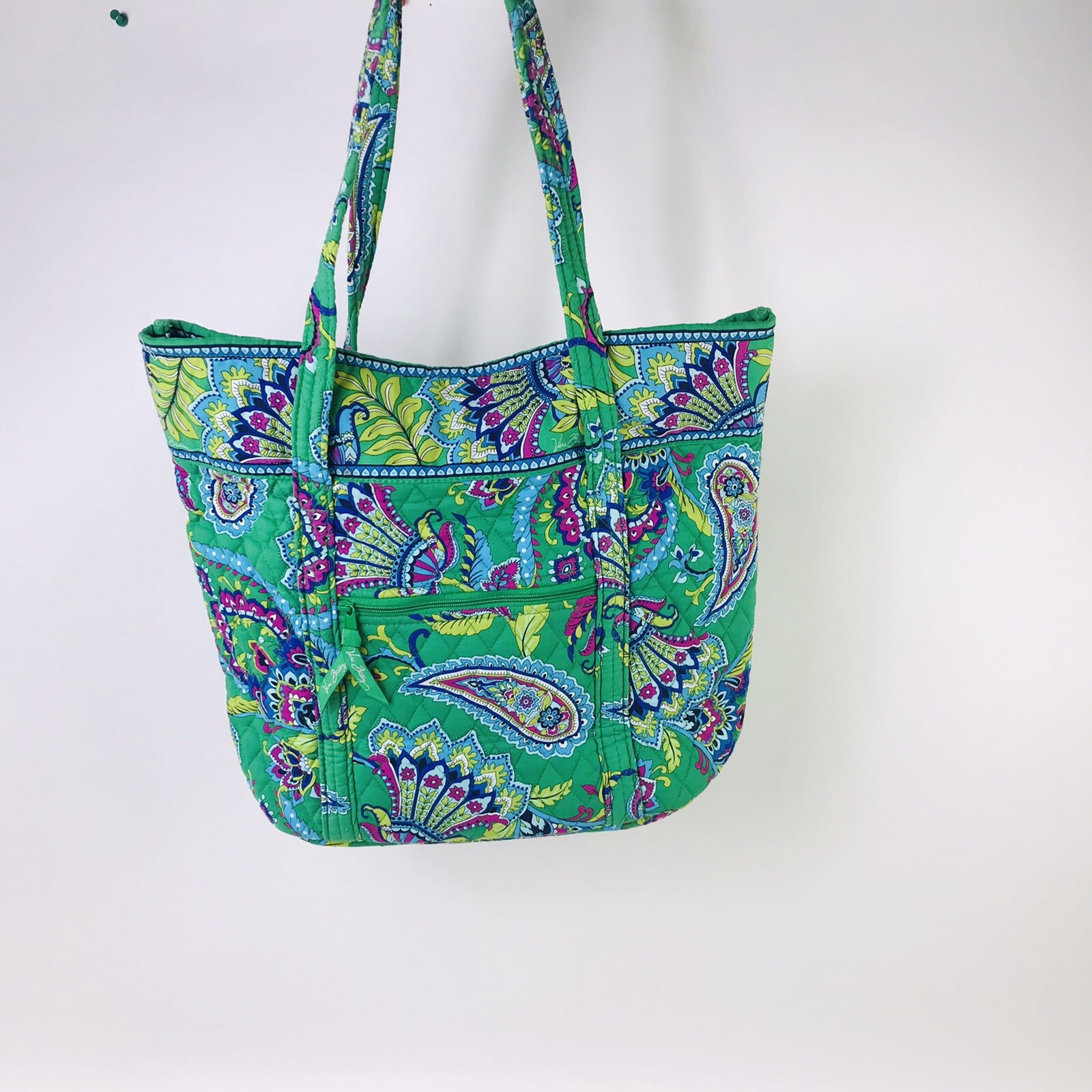 Vera Bradley Emerald Paisley Toggle Button Tote Bag eBay