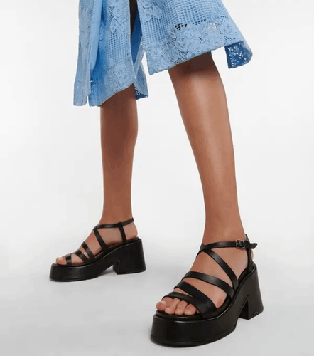 chunky platform strappy sandals