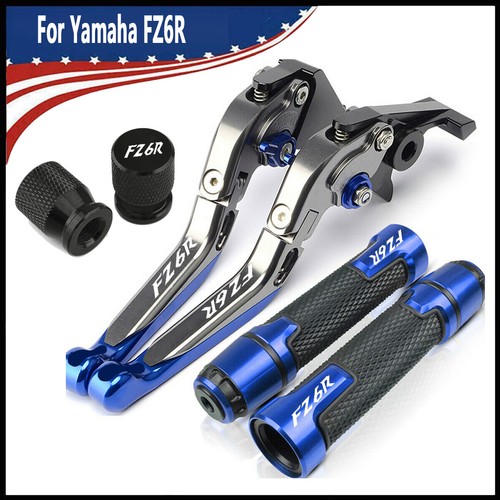 Tire seal plug Handle Grips Brake Clutch Levers set For Yamaha FZ6R 2009-2015 - Imagen 37 de 46