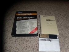 Timeworks Data Manager 2 Commodore 64 C64 Program with box and manual