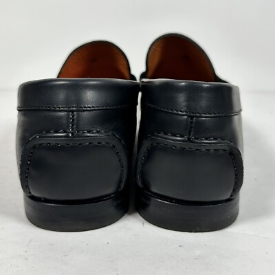 Santoni Fergus Black Penny Loafer Men