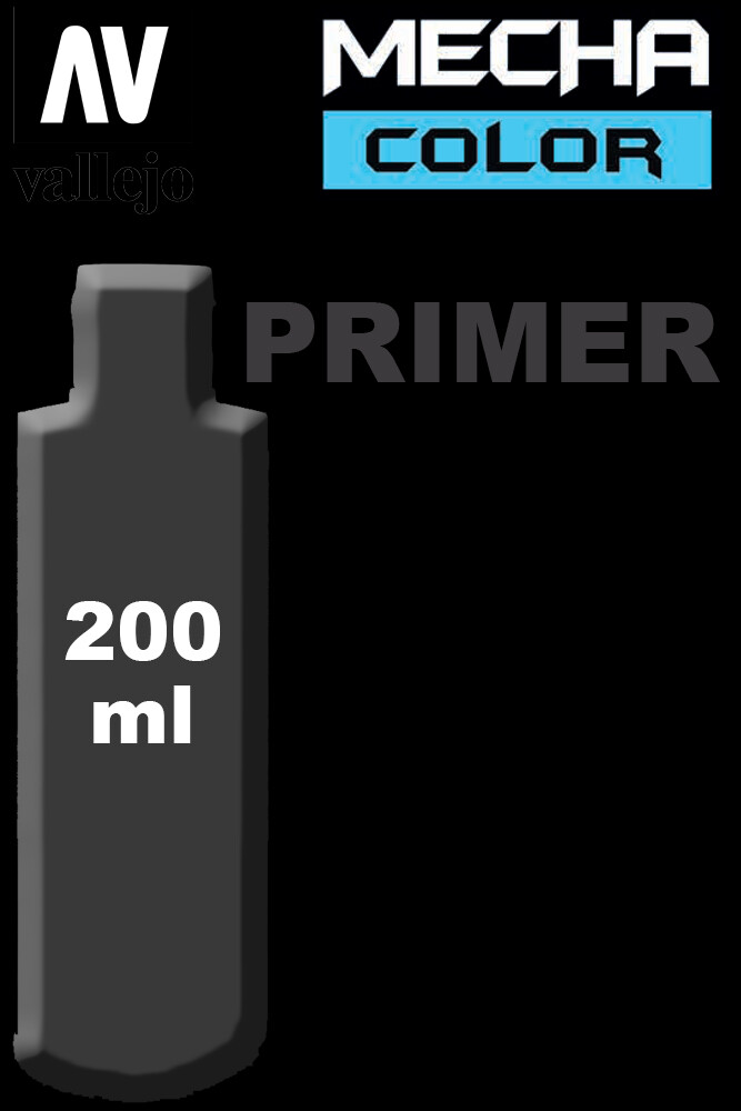 Vallejo Mecha Color Acrylic Paint Colore Acrilico 74642 Primer Black 200 ml.