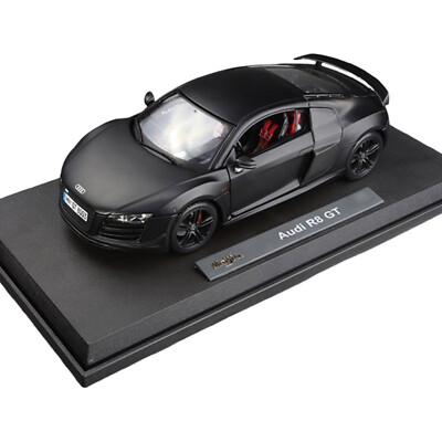 1:18 Scale Audi R8 GT Black Alloy Diecast Model Car Toy Vehicle Collection Kids