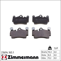 Zimmermann 23694.165.1 Bremsbelagsatz FüR Porsche Audi Vw Q7 Cayenne Touareg