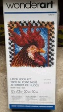 Wonderart Latch Hook Kit 12"  12' Rooster 426210