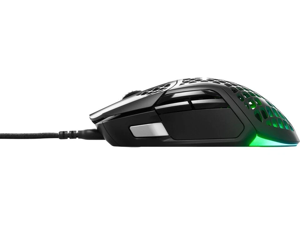 SteelSeries Aerox 5 Lightweight 1800CPI Wired RGB Gaming Mouse - Image 2 of 4