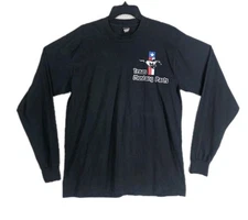 Vtg 90s Screen Stars Best Texas Mustang Single Stitch Shirt Mens XL Black USA