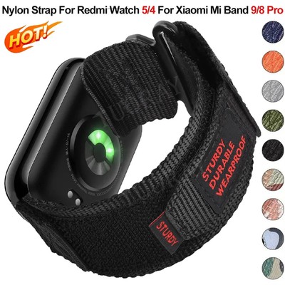 Für Redmi Watch 4 5/Xiaomi Mi Band 9 Pro 8 Pro Nylon Rugged Armband Uhrenarmband