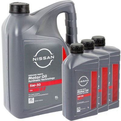 1x5+3x1L ORIGINAL NISSAN SYNTHETIC TECHNOLOGY MOTORÖL 5W30  PASSEND FÜR ACEA C4