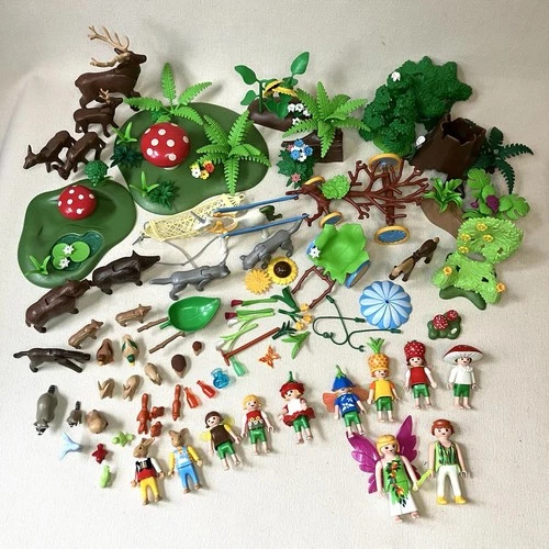 VTG Playmobil Lot Fairies Fantasy garden carriage Forest Animals & Accessories