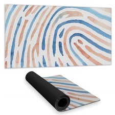 Begin Home Decor C1DM1531JCUK0F 16 x 32 in. Footprint Blue Illustrative Shape...