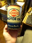 Sohio Motor Oil Can Antique Vintage Oil Can Standard Oil Ohio Empty 1940s Logo