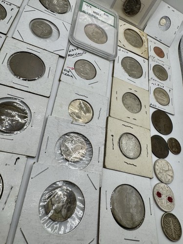 Grande lotto misto monete USA in tutto il mondo non circolate lastra grano penny fustella - Foto 7 di 10
