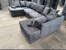 Chenille U Shape Brand New Corner Sofa Good quality Available All Colour 🚚