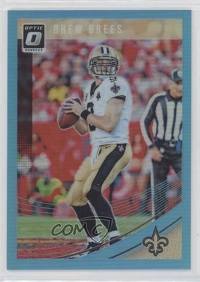 2018 Donruss Optic Aqua Prizm 56/299 Drew Brees #68 HOF 03wd