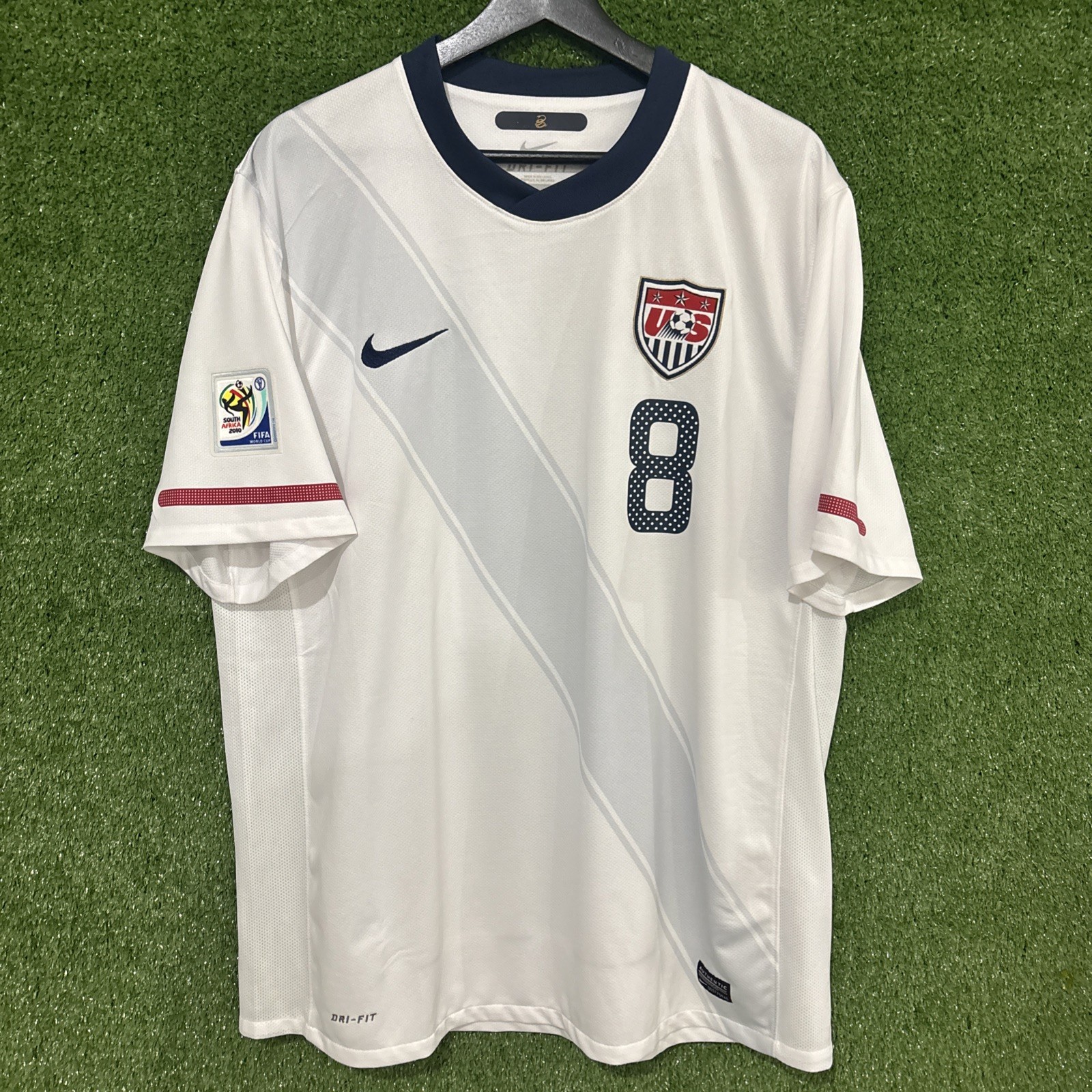 Nike USA Soccer Jersey 2010 World Cup USMNT Clint Dempsey #8 White XL