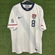Nike USA Soccer Jersey 2010 World Cup USMNT Clint Dempsey #8 White XL
