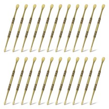 22pcs Wax Carving Tool 4.8" Stainless Steel Sculpture Tools Green Gold