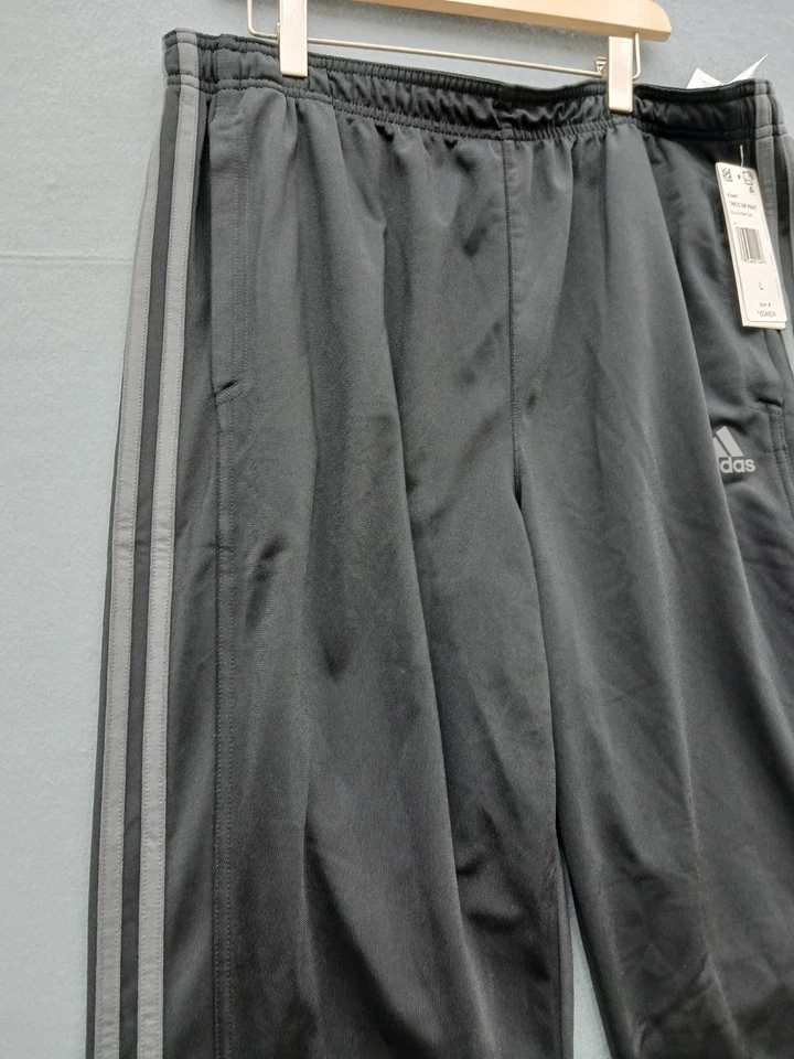 Женские спортивные штаны Adidas размер L темно-серые прямые 3 полоски - Изображение 3 из 4