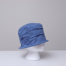  Hats Scarves & More Women's Soft Fabric Bucket Hat 100% Cotton Turbant Flower 