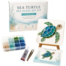 Sea Glass Art Kit,DIY Sea Glass Mosaic Art Se...