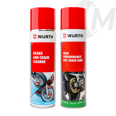 MOTORRAD KETTENREINIGER & SCHMIERSET HIGH PERFORMANCE TROCKENSCHMIERMITTEL + KETTENREINIGER