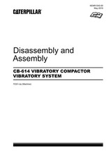 Caterpillar Cat CB-614 COMPACTOR SYSTEM Disassembly Assembly Service Manual