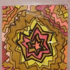 bright Pattern Sunrise contemporary laminated Signed Drawing art card  OOAK aceo — photo 2